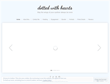 Tablet Screenshot of dottedwithhearts.com